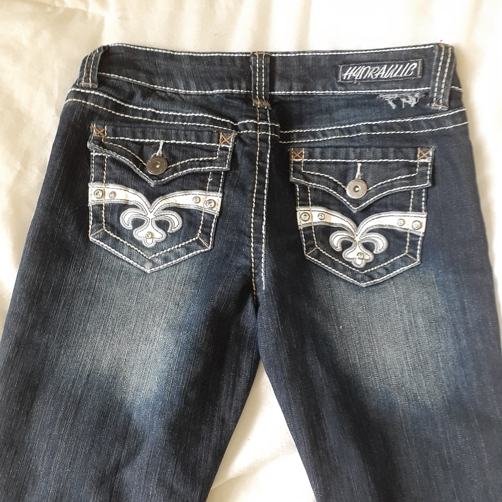 Hydraulic slim boot cut jean